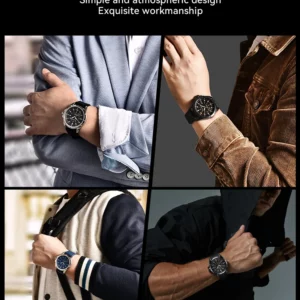 SAPPHERO Men Watch Luxury Quartz Clock 50M Waterproof Imported Movement Stainless Steel Watch Men's Gift Wristwatch - Image 6