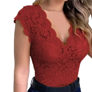 Women Tops Summer Sexy Lace Crochet Cardigan Casual Solid Color Trend Lace Hollow Out Top For Ladies - Image 6
