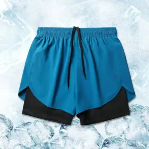 Men Sport Shorts Sportswear Double-deck Running Shorts 2 in 1 Beach Bottoms Summer Gym Fitness Training Jogging Short Pants Men - Image 5