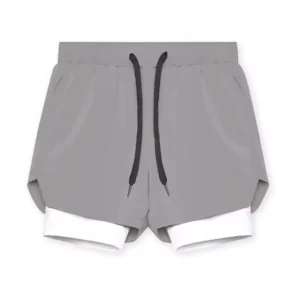 Men Sport Shorts Sportswear Double-deck Running Shorts 2 in 1 Beach Bottoms Summer Gym Fitness Training Jogging Short Pants Men - Image 6