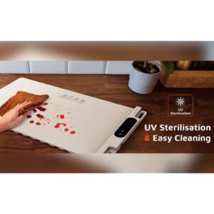 Warming Mat for Food, Electric Warming Tray with 3 Temperature Settings, Rollable & Portable Silicone, Mat Full Surface Heating, for Parties, Gatherings, Everyday Use (White) - Image 3