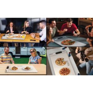 Warming Mat for Food, Electric Warming Tray with 3 Temperature Settings, Rollable & Portable Silicone, Mat Full Surface Heating, for Parties, Gatherings, Everyday Use (White) - Image 6