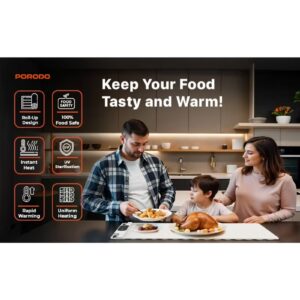 Warming Mat for Food, Electric Warming Tray with 3 Temperature Settings, Rollable & Portable Silicone, Mat Full Surface Heating, for Parties, Gatherings, Everyday Use (White) - Image 10