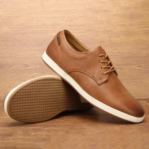 Men Sneakers Fashionable comfortable leather shoes 2024 men casual shoe - Image 1