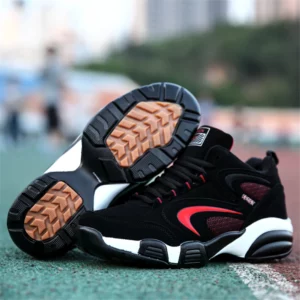Plus Size Men's Trendy Colour Block Sneakers, Comfy Non Slip Lace Up Casual Durable Shoes For Men's Outdoor Activities - Image 7