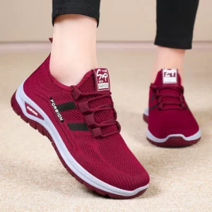 Women Casual Sports Shoes Breathable Lightweight Sneakers Anti-slip Flats Outdoor Running Walking Shoes Female Vulcanized Shoes - Image 1