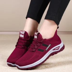 Women Casual Sports Shoes Breathable Lightweight Sneakers Anti-slip Flats Outdoor Running Walking Shoes Female Vulcanized Shoes - Image 2