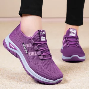 Women Casual Sports Shoes Breathable Lightweight Sneakers Anti-slip Flats Outdoor Running Walking Shoes Female Vulcanized Shoes - Image 3