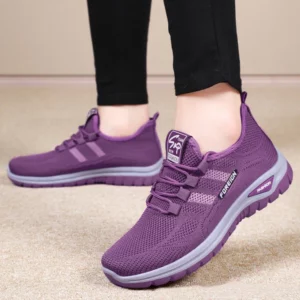 Women Casual Sports Shoes Breathable Lightweight Sneakers Anti-slip Flats Outdoor Running Walking Shoes Female Vulcanized Shoes - Image 4
