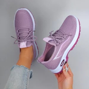 Spring and Autumn New Women's Casual Lace-Up Sneakers, Comfortable, Breathable, Lightweight and Wear-Resistant Sports and Casual Shoes - Image 5