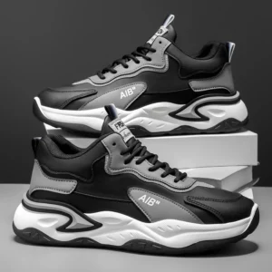 Men's casual Racing sports shoes four seasons new soft-sole non-slip outdoor running shoes students Lightweight speed sneakers - Image 1