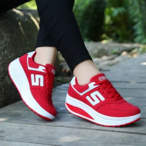 Spring And Autumn Women's Shoes Leather Breathable Fashionable Women's Rocking Shoes Casual Sports Shoes Trendy Women's Shoes - Image 1