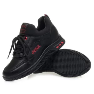 Women Spring Autumn Sports Casual Shoe Lightweight Non-slip Waterproof Comfort Round Head Soft Leather Walking Sneakers - Image 5
