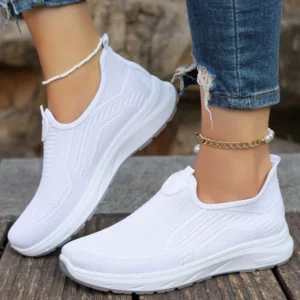 Women's Sneaker Slip On Women Sneakers Breather White Shoes Women Casual Sneaker Sports Shoes Comfortable Vulcanize Shoes Female - Image 3