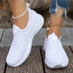 Women's Sneaker Slip On Women Sneakers Breather White Shoes Women Casual Sneaker Sports Shoes Comfortable Vulcanize Shoes Female - Image 4