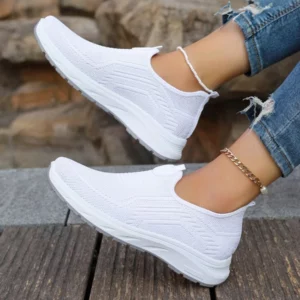 Women's Sneaker Slip On Women Sneakers Breather White Shoes Women Casual Sneaker Sports Shoes Comfortable Vulcanize Shoes Female - Image 5