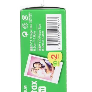 Fujifilm Instax Mini Instant Film – 20 Sheets White - Image 3