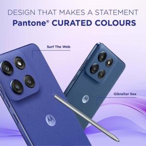 Motorola Edge 60 Stylus 5G Dual SIM PANTONE Surf the web (Blue) 8GB RAM 256GB - Middle East Version - Image 4