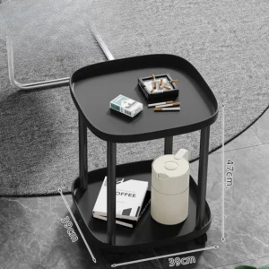 Mahjong Coffee Table, Tea Stand, Mahjong Table, Shelf, Small Side, Chess and Card Room, Playing Cards, Movable Tea Table - Image 4