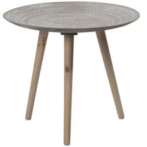 Creative Round Nordic Wood Coffee Table Bed Sofa Side Table Tea Fruit Snack Service Plate Tray Small Desk Living Room Furniture - Image 5