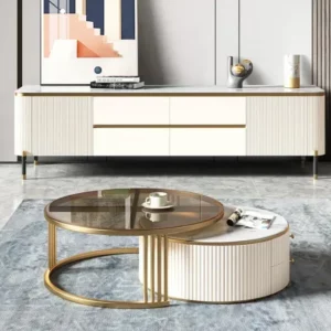 l # Great Furniture New Arrival Living Room Modern Design Marble Coffee Table - Image 2