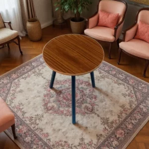 1pc Small Simple Rotundity Coffee Table | Sofa Side Corner Table for Living Room Bedroom Mini Bedside Small Desk Storage Rack - Image 4
