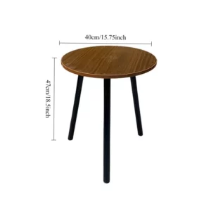 1pc Small Simple Rotundity Coffee Table | Sofa Side Corner Table for Living Room Bedroom Mini Bedside Small Desk Storage Rack - Image 6