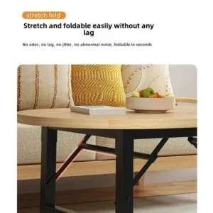 Household Small Apartment Coffee Table Folding Table Small Simple Dining Table Outdoor Portable Long - Image 3