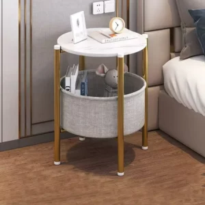 Minimalist Modern Coffee Table Sofa Corner Table Bedside Bedroom Small Round Table Side Tables Living Room Furniture - Image 4