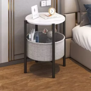 Minimalist Modern Coffee Table Sofa Corner Table Bedside Bedroom Small Round Table Side Tables Living Room Furniture - Image 6