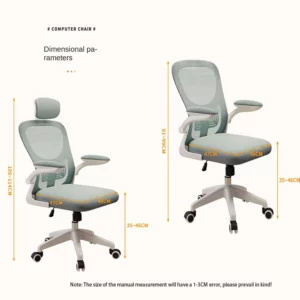 New Pink Breathable Comfortable Mesh Office Chair Latex Cushion Spine Protection Design Student Multifunctional Computer Chair - Image 6