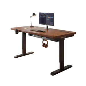Solid Wood Electric Lifting Table Smart Computer Table Home Bedroom Study Desk E-sports Table Desk Workbench - Image 2