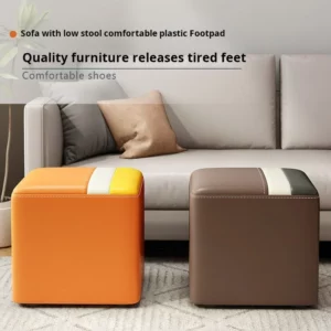 Portable Folding Footrest Ottoman - Multi-Functional, Space-Saving Stool for Any Room or Setting - Image 2