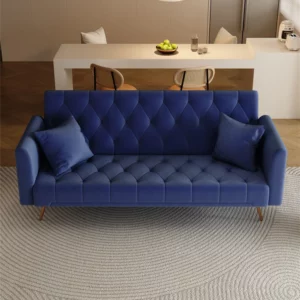 New sofa design convertible sofa bed furniture living room foldable futon sofa - Image 4
