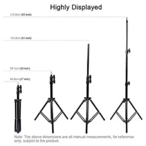 traditious Ring Light 10-Inch with 50-Inch Extendable Tripod Stand – LED Circle Light with Phone Holder for Live Streaming, Makeup, YouTube Videos, TikTok – Universal Compatibility with All Phones - Image 5