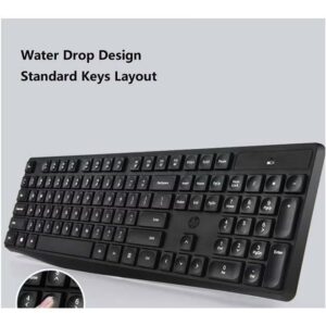 HP CS10 White Wireless Keyboard and Mouse Combo, 2.4 GHz Wireless Connection, Professional Optical Sensor, Optimized Keys White - Image 2