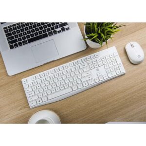 HP CS10 White Wireless Keyboard and Mouse Combo, 2.4 GHz Wireless Connection, Professional Optical Sensor, Optimized Keys White - Image 5