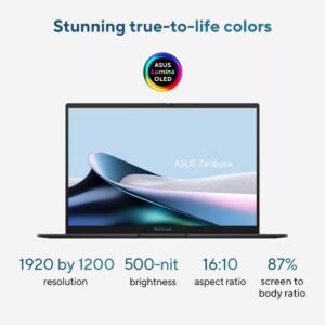 ASUS ZenBook 14 OLED Laptop With 14-Inch WUXGA Touchscreen Display, Core Ultra 7 255H Series 2 Processor/16GB RAM/2TB SSD/Intel Arc Graphics/Windows 11 Home (Upgraded) English Jasper Gray - Image 4