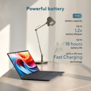 ASUS ZenBook 14 OLED Laptop With 14-Inch WUXGA Touchscreen Display, Core Ultra 7 255H Series 2 Processor/16GB RAM/2TB SSD/Intel Arc Graphics/Windows 11 Home (Upgraded) English Jasper Gray - Image 5