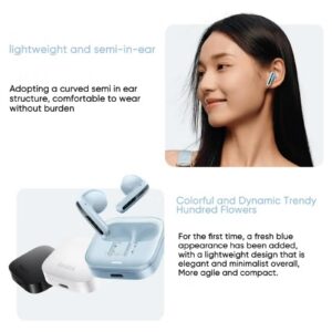 Xiaomi Redmi Buds 6 Active AI Wireless Earphones, Noise-Canceling Calls, Bluetooth 5.4, Low Latency, Deep Bass, Google Fast Pair, Fast Charging, USB Type-C, Up to 30 hours Battery Life with Charging Case, Lightweight, White - Image 4