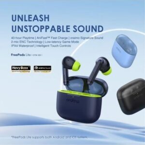 Oraimo Oraimo FreePods Lite True Wireless Earbuds Bluetooth 5.3, 40H Playtime, with 2 Mics, via App Black - Image 7