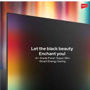 Impex 60-Inch 4K UHD Smart LED TV - Latest Android Version, Quad Core, A+ Panel, Wi-Fi, 3 HDMI, 2 USB, RJ45, DVB-T2, 3840x2160 Resolution, 176° View, Slim Design, 2 Year Warranty - GLORIA 60 UHD SMART Black - Image 9