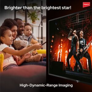 Impex 60-Inch 4K UHD Smart LED TV - Latest Android Version, Quad Core, A+ Panel, Wi-Fi, 3 HDMI, 2 USB, RJ45, DVB-T2, 3840x2160 Resolution, 176° View, Slim Design, 2 Year Warranty - GLORIA 60 UHD SMART Black - Image 4