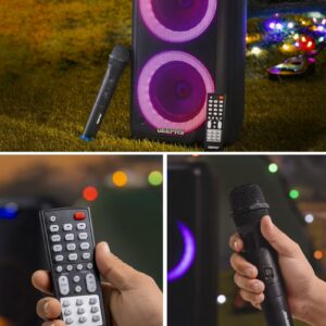 GEEPAS Rechargeable Professional Speaker 40000W PMPO With Wireless Microphone And Remote Control - Image 2