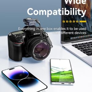 Hollyland Lark M2 Wireless Lavalier Microphone for Camera PC Laptop Phones Mini Lapel Mic 48KHz 24Bit 1000ft Range Noise Cancellation 30H Battery for Video Recording Streaming Content Creation - Image 3