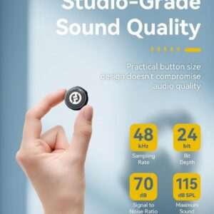 Hollyland Lark M2 Wireless Lavalier Microphone for Camera PC Laptop Phones Mini Lapel Mic 48KHz 24Bit 1000ft Range Noise Cancellation 30H Battery for Video Recording Streaming Content Creation - Image 8