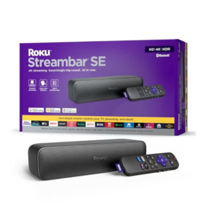 Roku Streambar SE | 2-in-1 TV Soundbar with Built-in 4K/HD/HDR Streaming, Premium Speakers, & Enhanced Speech Clarity for Crisp, Clear Dialogue - Quick Guided Simple Setup - Image 1