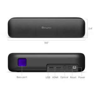 Roku Streambar SE | 2-in-1 TV Soundbar with Built-in 4K/HD/HDR Streaming, Premium Speakers, & Enhanced Speech Clarity for Crisp, Clear Dialogue - Quick Guided Simple Setup - Image 2