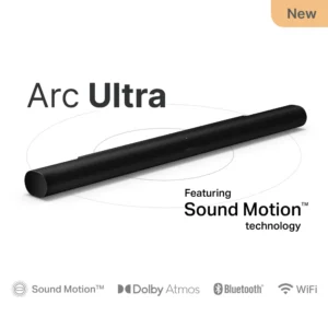 Sonos Arc Ultra - Premium Soundbar with Dolby Atmos and Voice Control - 9.1.4 Surround Sound for TV and Music - ARCG2UK1BLK Black - Image 1