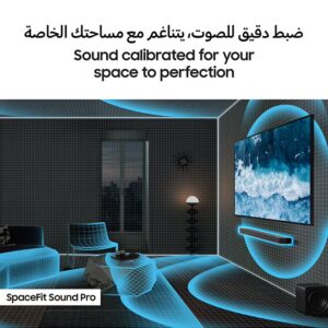 Samsung Q-series Soundbar, Q990F, 11.1.4 ch, Subwoofer & Rear Speaker, True 11.1.4ch Full Surround, Wireless Dolby Atmos, Q-Symphony, SpaceFit Sound Pro, HW-Q990F/ZN (2025 - UAE Version) HW-Q990F/ZN Titan Black - Image 3